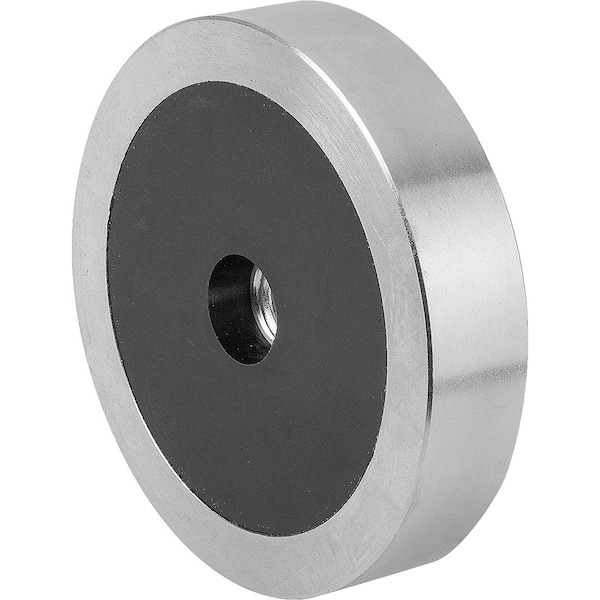 Kipp Magnet Shallow Pot Magnet D1=M10 H=15 Ndfeb, Round, Comp:Steel, D=75 K0556.04 - main